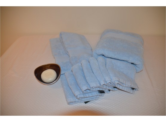 (#51) Blue Bath Towel Set