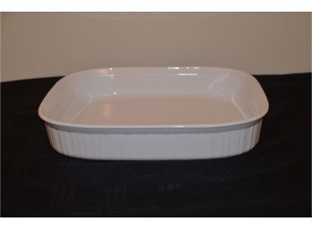 (#25B) French White Casserole Cookware 11x14