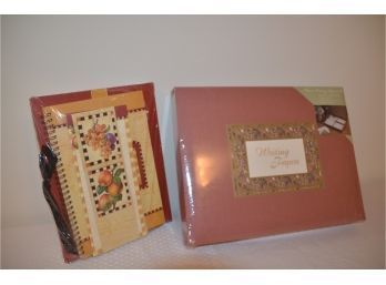(#33) NEW Writing Set And Save Favorite Recipe Book