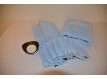 (#51) Blue Bath Towel Set