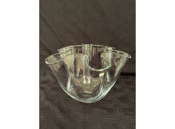 (#13) Wave Ruffed Top Glass Vase