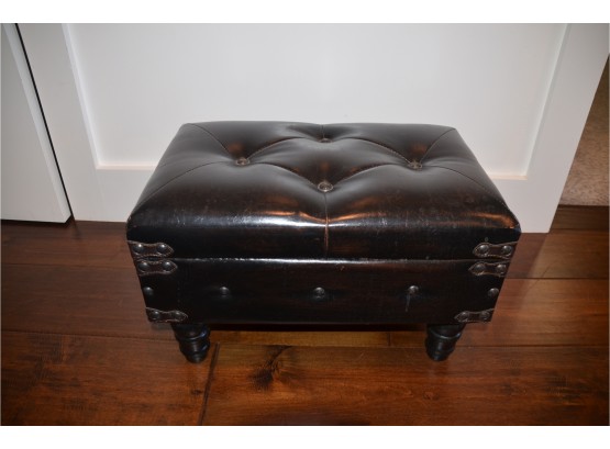 (#49) Faux Leather Small Storage Chest Foot Rest