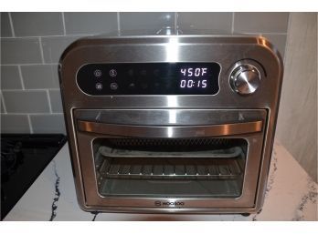 (#85) Moosoo Air Fryer Cooker Toaster Oven 10.6 Quart Stainless Steel Oven Model MA12 LED Digital Touchscreen