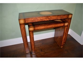 (#10) Pair Of Nesting Console Entrance Table Decorative