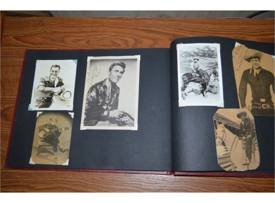 Vintage Scrapbook Signed Autograph Country Cowboys 1940's Roy Rogers, Etc....
