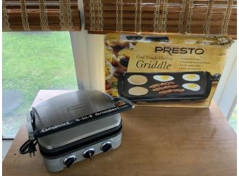 The Griddler By Cuisinart 5 In 1 & Presto Cool Touch Griddle