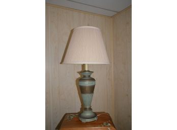 Table Lamp Metal Base 30'H With Shade