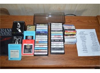 Assortment Of Cassette Tapes And 8 Track Tapes