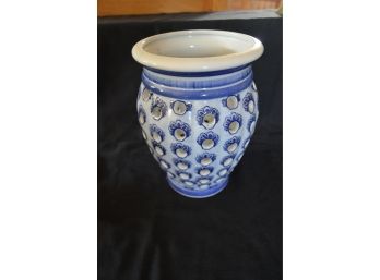 Blue Ware Asian Vase