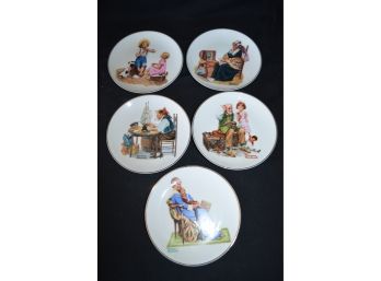 Norman Rockwell Plates (5)