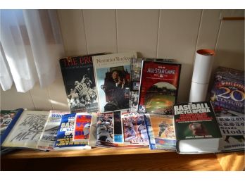 Assortment Of Sports Magazines And Books