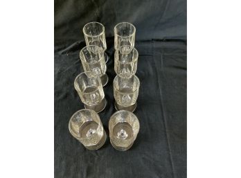 Vintage  (8) Heavy Footed Glasses