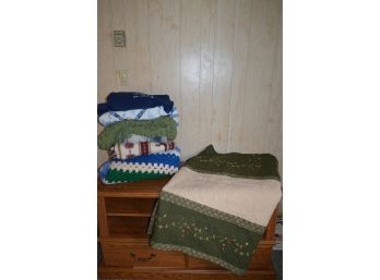 Assortment Of Blankets, Coverlet (queen)