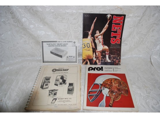 (#208) VTG Manuels NY Nets Game Program 1973/74 National Football League Magazine Pro