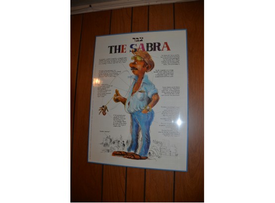 (#8) Unframed Posterboard 'The Sabra' Israel