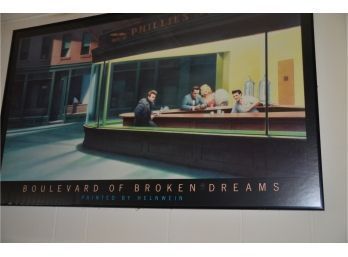 (#96) Framd Poster 'Boulevard Of Broken Dreams'