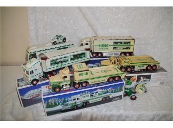 (#158) Vintage Hess Trucks (some Have Pieces Missing)
