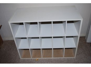 (#198) Shoe Formica Storage Cabinet  24 'x 11 1/2 'X 19 1/2'