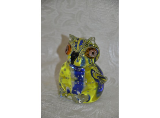 (#65) Murano Glass Owl 5'