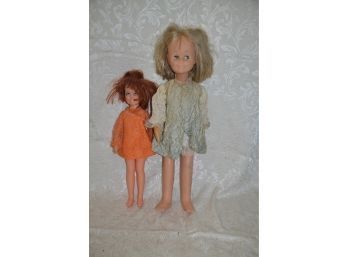 (#105) Vintage 1970's Dolls (24' And 17' Tall)