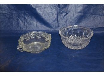 (#296) Scalloped Candy Nut Bowls (2)