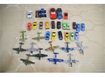 (#200) Vintage Assorted Metal Cars And Planes