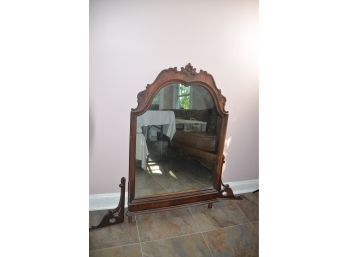 (#36) Antique / Vintage Wood French Provincial Dresser Mirror
