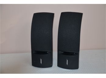 (#254) Pair Of Bose Speakers #027027930480898AC And BC Small Book Shelf