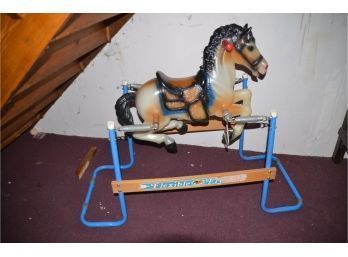 Vintage Rockin Rider Horse Spring Bucking Bouncer Toy