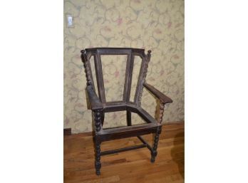 (#23) Antique Wood Carved Arm Chair