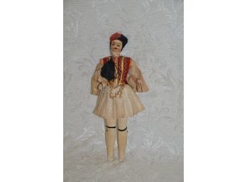 (#68) Russian Folk Dancer Fabric Doll 14'