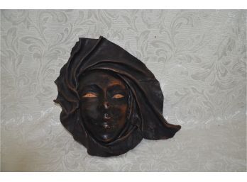(#82) Leather Handmade Face Mask 13x12