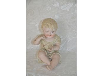 (#41B) Antique Porcelaine Baby Stature Figurine (arm Re-glued)