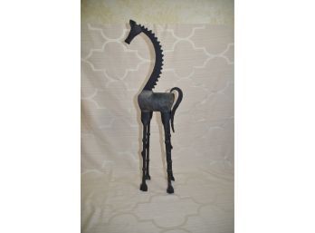 (#179) Metal Giraffe Decorative Sculpture 29'