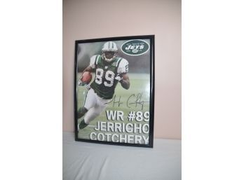 (#241) Poster Frame NY Jets WR#89 Jerricho Cotchery