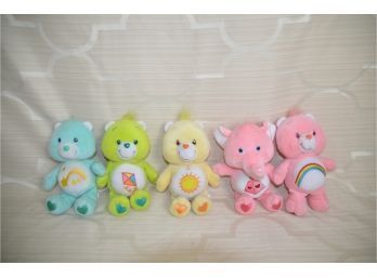(#140) Vintage Care Bears Lot Of 5 Plush Dolls 80's Small
