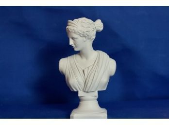 (#137) Diana Bust Porcelain Ancient Greek Goddess