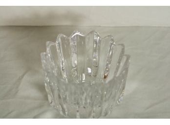 (#223) Orrefors Crystal Fleur Bowl Signed And Numbered By Artist, Jan Johanson