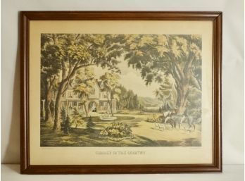 (#70) Currier And Ives Print 'Summer In The Country' Print