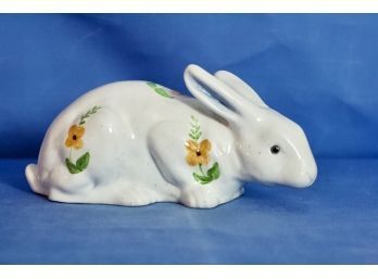 (#171) Ceramic, Hand Painted Bunny