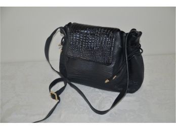 Besozzi Italy Black Leather Handbag