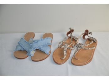 (#225) Women's Sandals Size 36/6 (K Jackques St. Tropez And Mystique Indonesia)