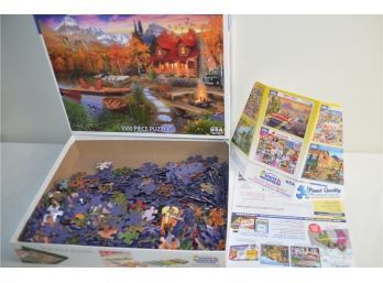 (#215) Puzzle Cozy Cabin 1,000 Pieces