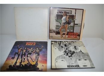(#402) Record Albums - Kiss, Revolver, Mr. Toastmaster, Road Music