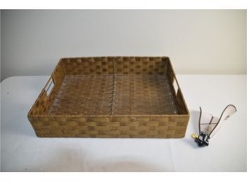 (#286) Basket Tray With Night Light