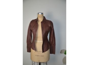 (#237) Liakes Leather Jacket Size 2