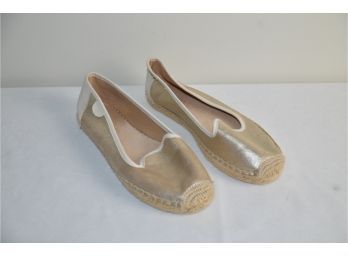 (#228) Sperry Gold Silver Slip-on Size 6.5 - Hardly Worn