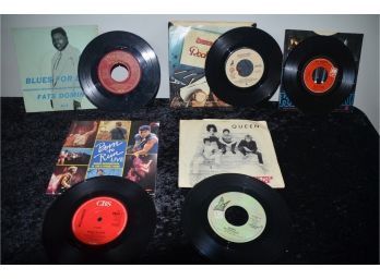 (# 344) 45's Records Queen, Bruce Springsteen