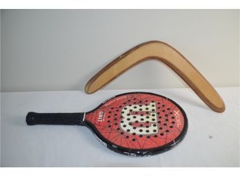 (#206) Wilson XLEL True Grit Paddle And Boomerang