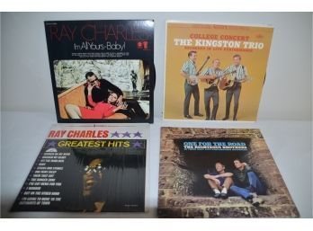 (#405) Record Albums - Kingston Trio, Ray Charles, The Righteous Brother